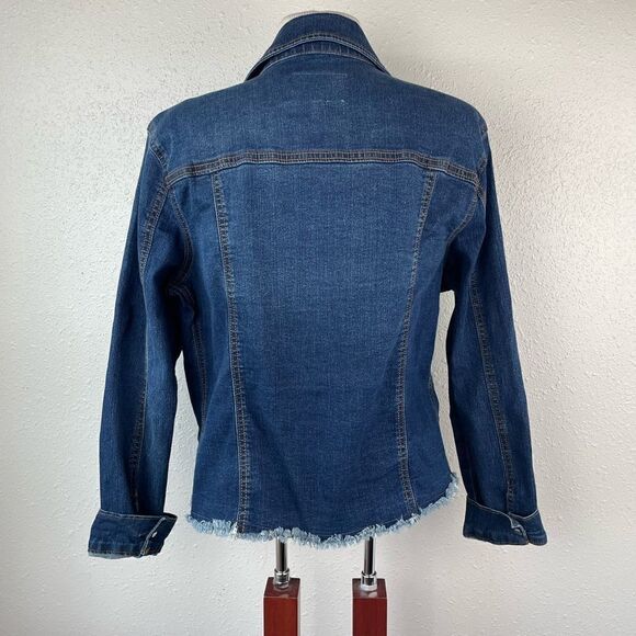Angels Forever Young Denim Jacket Size L EUC - Picture 6 of 8